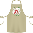Torn Flag Ingushetia Cotton Apron 100% Organic Khaki