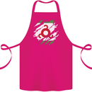 Torn Flag Ingushetia Cotton Apron 100% Organic Pink