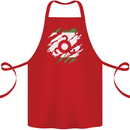 Torn Flag Ingushetia Cotton Apron 100% Organic Red