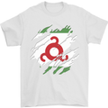 Torn Flag Ingushetia Mens T-Shirt 100% Cotton White