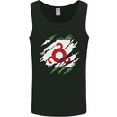 Torn Flag Ingushetia Mens Vest Tank Top Black