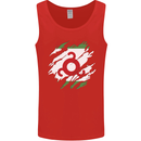 Torn Flag Ingushetia Mens Vest Tank Top Red