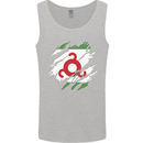 Torn Flag Ingushetia Mens Vest Tank Top Sports Grey