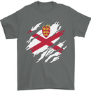 Torn Flag Jersey Mens T-Shirt 100% Cotton Charcoal
