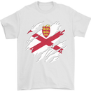 Torn Flag Jersey Mens T-Shirt 100% Cotton White