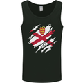 Torn Flag Jersey Mens Vest Tank Top Black