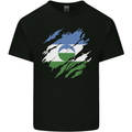 Torn Flag Kabardino Balkaria Mens Cotton T-Shirt Tee Top Black