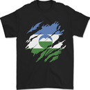 Torn Flag Kabardino Balkaria Mens T-Shirt 100% Cotton Black