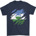 Torn Flag Kabardino Balkaria Mens T-Shirt 100% Cotton Navy Blue