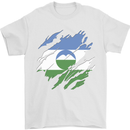 Torn Flag Kabardino Balkaria Mens T-Shirt 100% Cotton White
