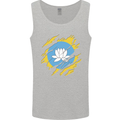 Torn Flag Kalmykia Mens Vest Tank Top Sports Grey
