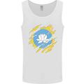 Torn Flag Kalmykia Mens Vest Tank Top White