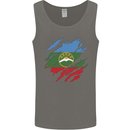 Torn Flag Karachay Cherkessia Mens Vest Tank Top Charcoal