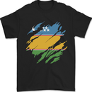 Torn Flag Karakalpakktsan Mens T-Shirt 100% Cotton Black