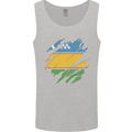 Torn Flag Karakalpakktsan Mens Vest Tank Top Sports Grey