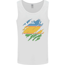 Torn Flag Karakalpakktsan Mens Vest Tank Top White