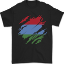 Torn Flag Karelia Mens T-Shirt 100% Cotton Black