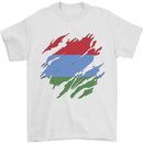 Torn Flag Karelia Mens T-Shirt 100% Cotton White