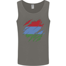 Torn Flag Karelia Mens Vest Tank Top Charcoal