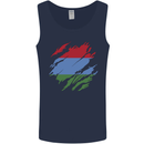Torn Flag Karelia Mens Vest Tank Top Navy Blue