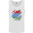 Torn Flag Karelia Mens Vest Tank Top White