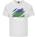 Torn Flag Komi Mens Cotton T-Shirt Tee Top White