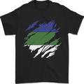 Torn Flag Komi Mens T-Shirt 100% Cotton Black