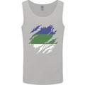 Torn Flag Komi Mens Vest Tank Top Sports Grey