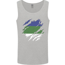 Torn Flag Komi Mens Vest Tank Top Sports Grey