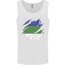 Torn Flag Komi Mens Vest Tank Top White