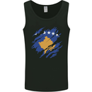 Torn Flag Kosovo Mens Vest Tank Top Black