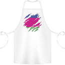 Torn Flag Kuban Peoples Republic Cotton Apron 100% Organic White