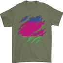 Torn Flag Kuban Peoples Republic Mens T-Shirt 100% Cotton Military Green