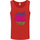 Torn Flag Kuban Peoples Republic Mens Vest Tank Top Red
