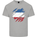Torn Flag Los Altos Mens Cotton T-Shirt Tee Top Sports Grey