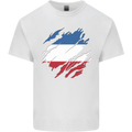 Torn Flag Los Altos Mens Cotton T-Shirt Tee Top White