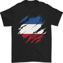 Torn Flag Los Altos Mens T-Shirt 100% Cotton Black