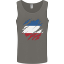 Torn Flag Los Altos Mens Vest Tank Top Charcoal