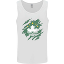 Torn Flag Macau Mens Vest Tank Top White