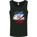 Torn Flag Mari El Mens Vest Tank Top Black