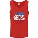 Torn Flag Mari El Mens Vest Tank Top Red