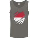 Torn Flag Monaco Mens Vest Tank Top Charcoal