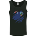Torn Flag Montserrat Mens Vest Tank Top Black