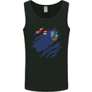 Torn Flag Montserrat Mens Vest Tank Top Black