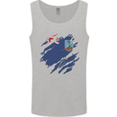 Torn Flag Montserrat Mens Vest Tank Top Sports Grey
