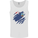 Torn Flag Montserrat Mens Vest Tank Top White