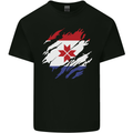 Torn Flag Mordovia Mens Cotton T-Shirt Tee Top Black