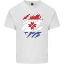Torn Flag Mordovia Mens Cotton T-Shirt Tee Top White
