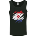 Torn Flag Mordovia Mens Vest Tank Top Black