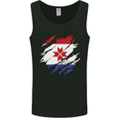 Torn Flag Mordovia Mens Vest Tank Top Black